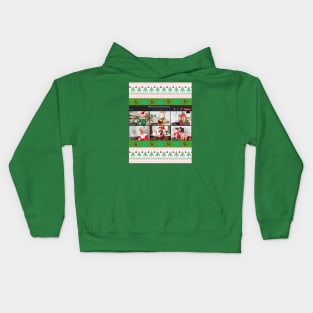 Santa Zoom Call Kids Hoodie